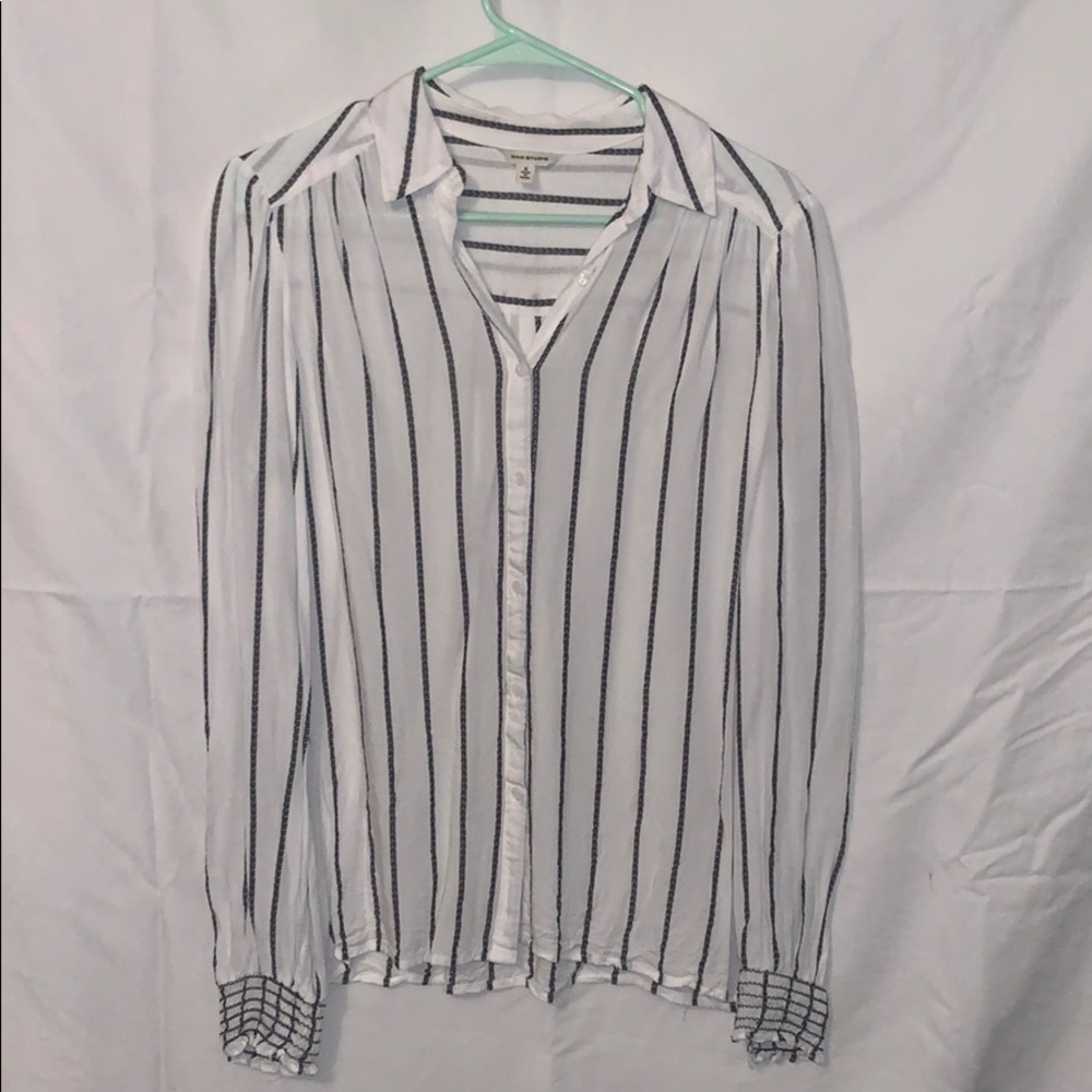 Light dressy blouse white black